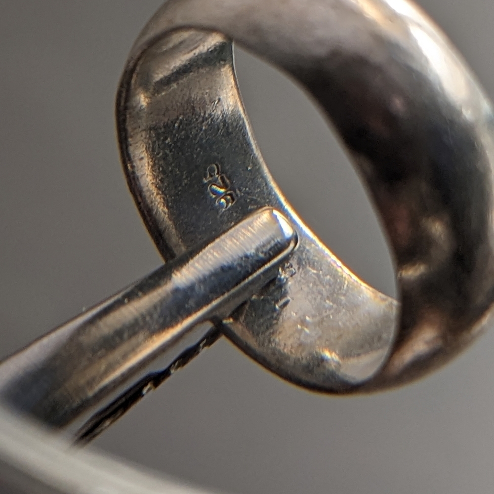 Sterling silver wedding band 925